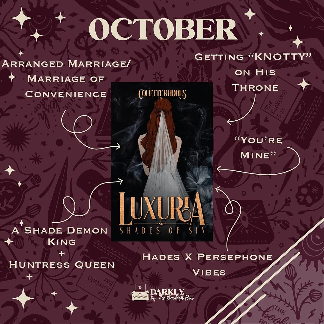 October 2025 The Bookish Box · Darkly teaser